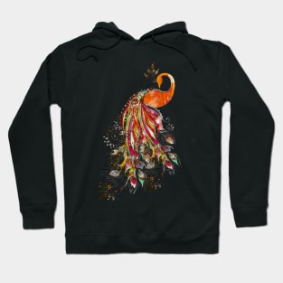 Peacock Style Watercolor Hoodie